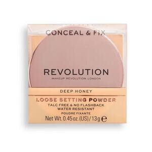 Makeup Revolution Conceal & Fix Loose Setting Powder - Deep Honey